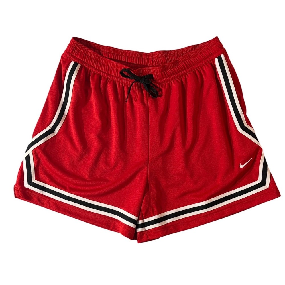Nike Dri-FIT Red Basketball Shorts Mens Large Athletic Mesh Gym Training Pockets